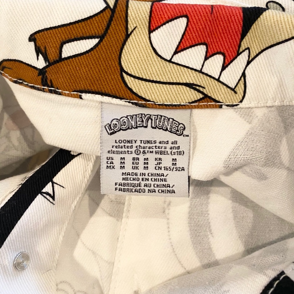 Looney Tunes Denim Jacket Sz M - Picture 5 of 7